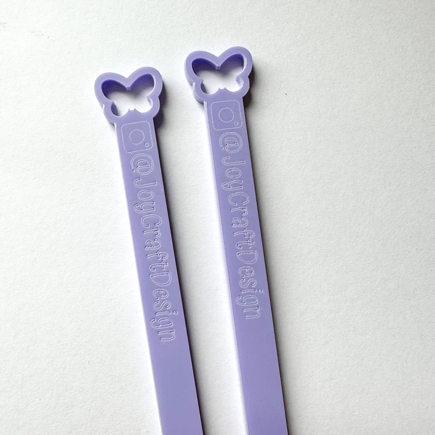 Personalised Clear Acrylic Cake Topper Sticks with Instagram Logo