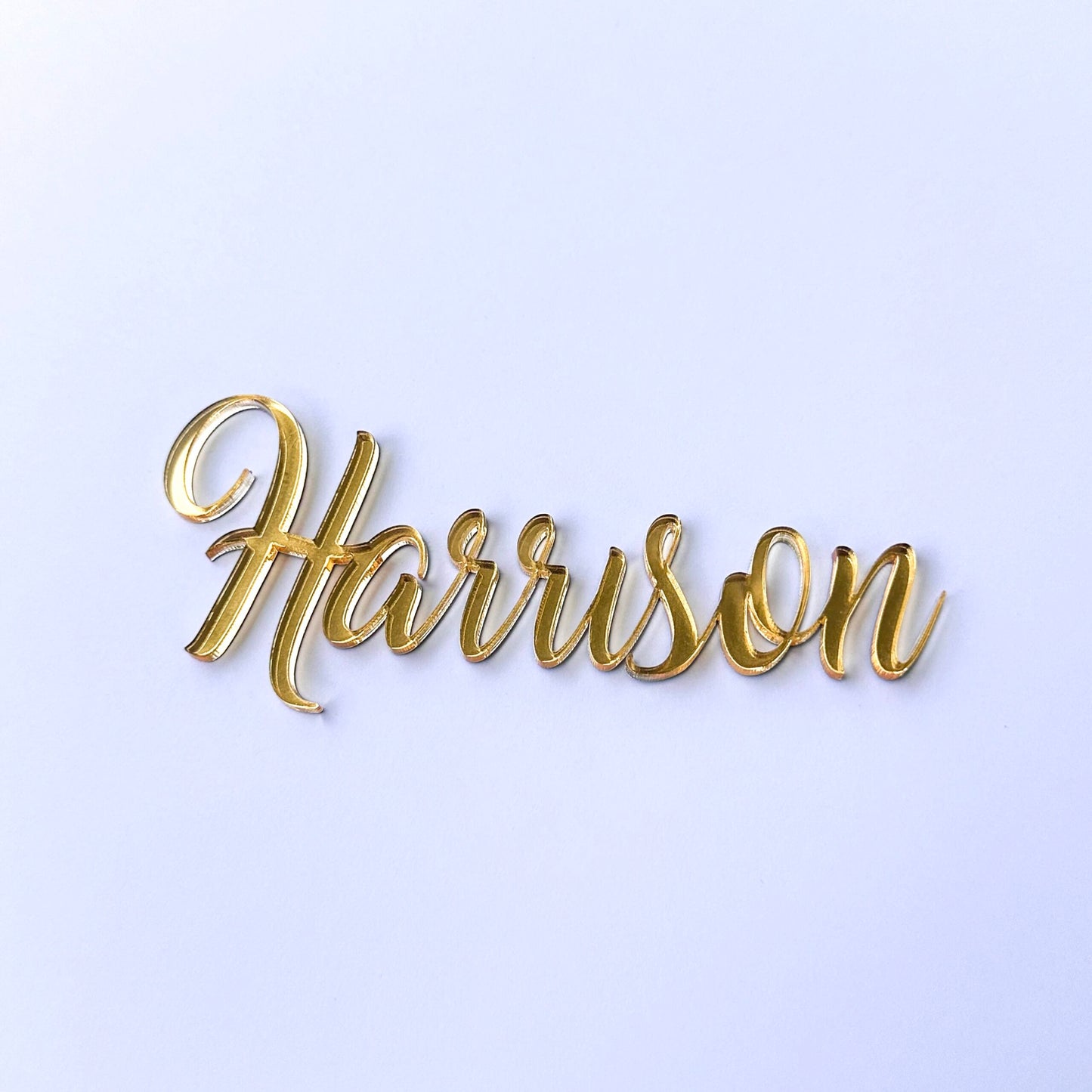 Personalised single layer topper – event, birthdays, weddings, baby showers – Custom Names/Dates on Elegant Acrylic