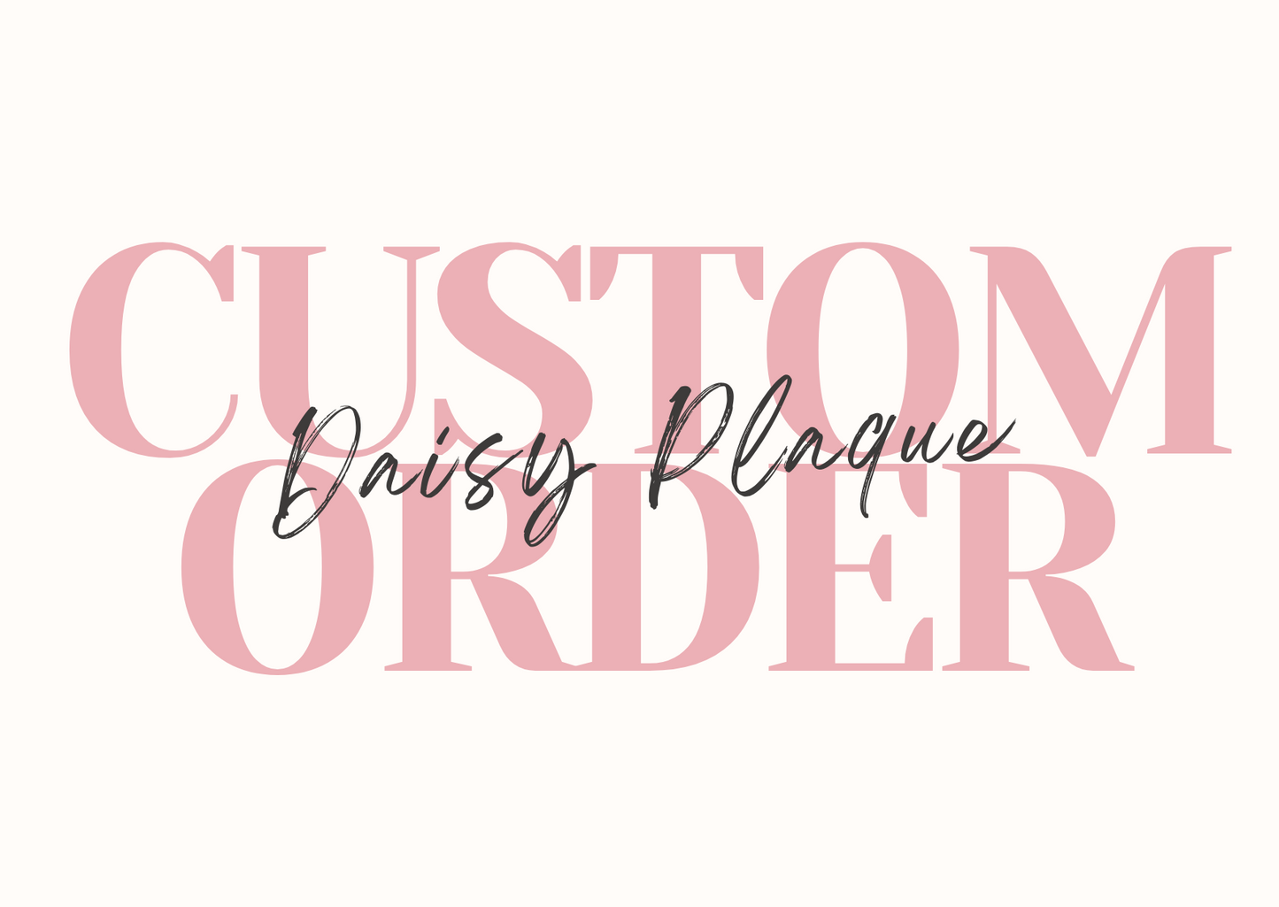 Daisy Name Plaque – Wood & Acrylic Decor