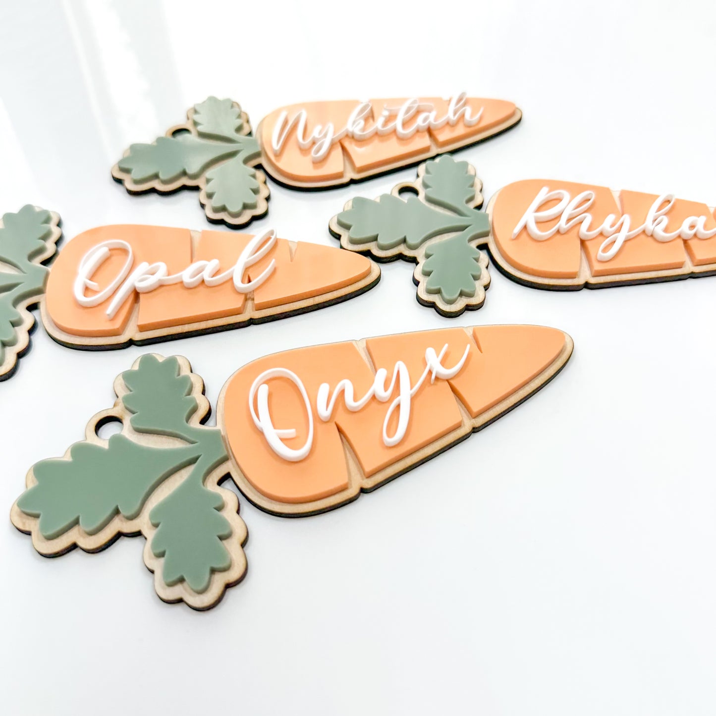 Easter Carrot Name Tag – Adorable Customizable Gift Tag for Easter Baskets, Treat Bags & Holiday Presents