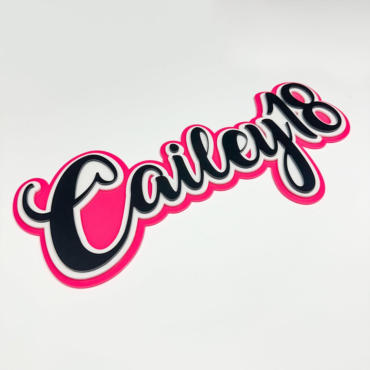 Triple Layer Acrylic Name Sign - Custom 3D Wall Decor