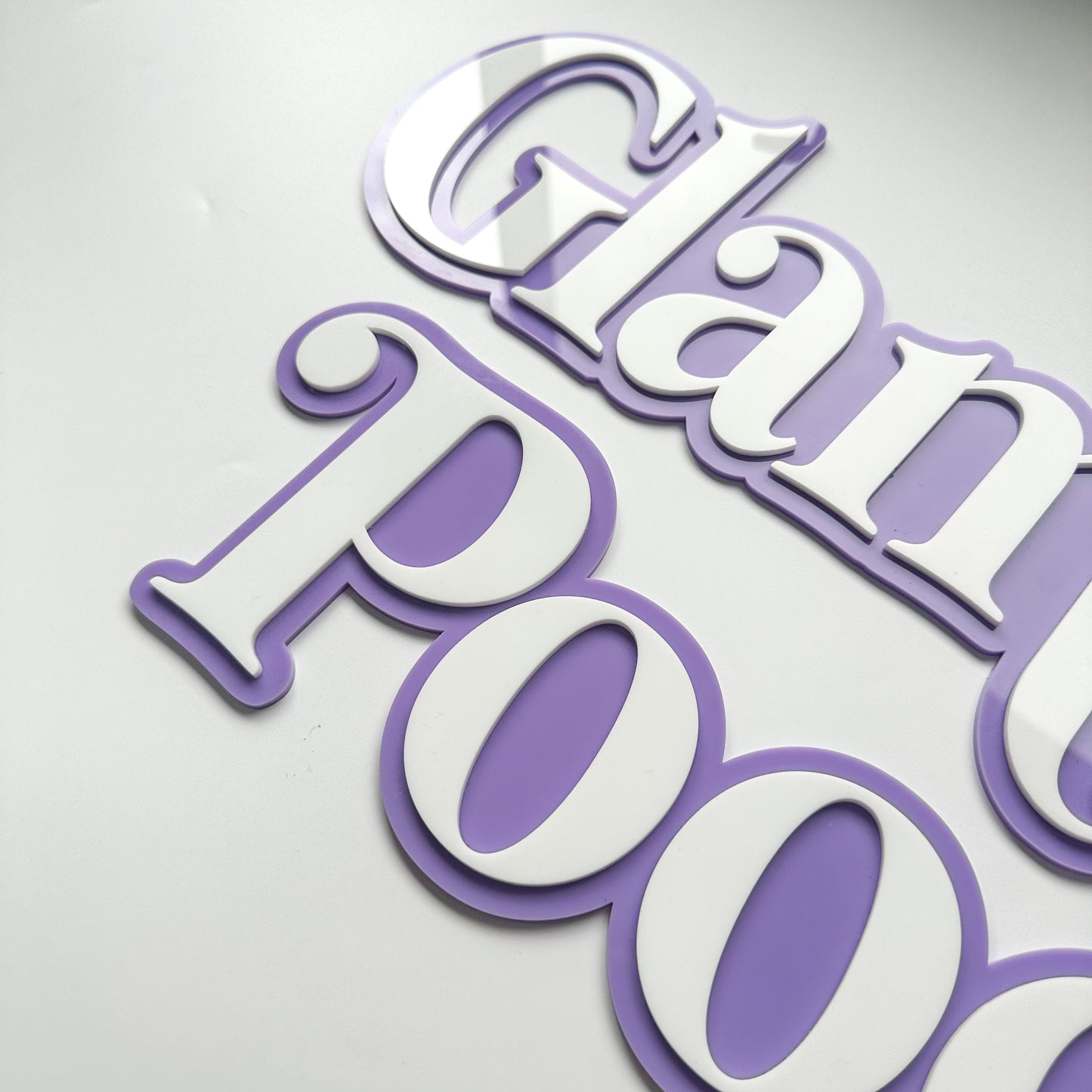 Business Double Layer Acrylic Sign