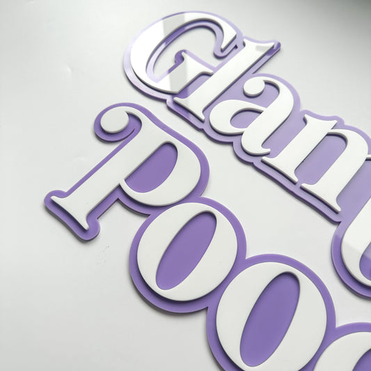 Business Double Layer Acrylic Sign