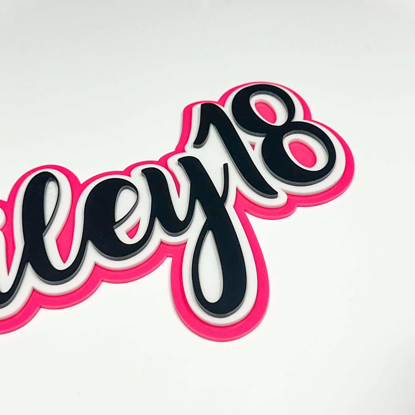 Triple Layer Acrylic Name Sign - Custom 3D Wall Decor