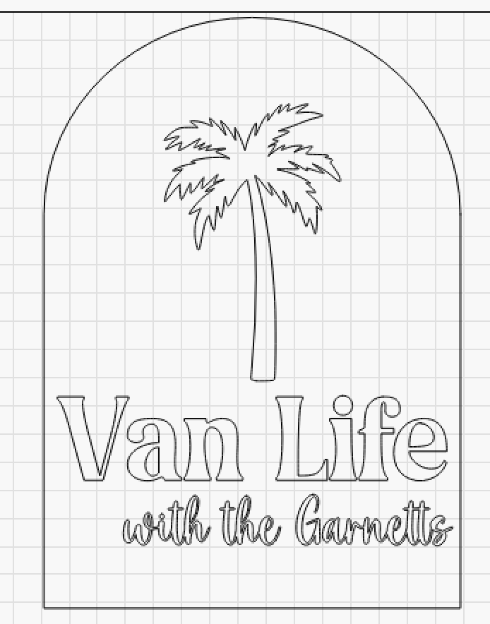 Personalised Tropical ‘Van Life’ Wall Plaque | Acrylic