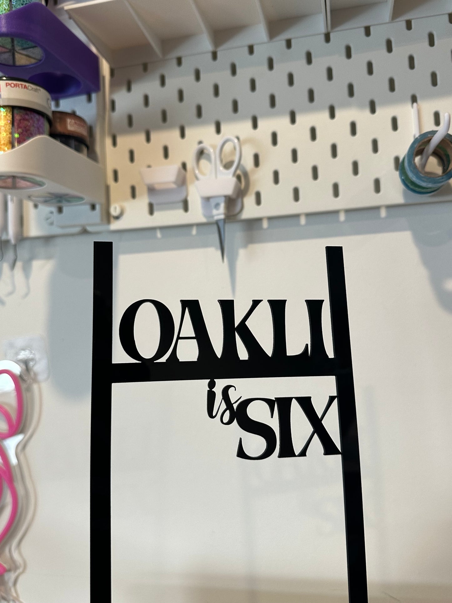 Custom Single-Layer Acrylic Cake Topper