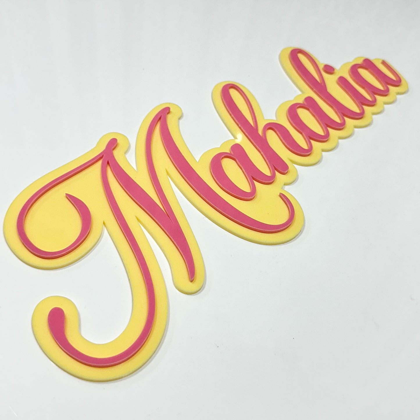 Double Layer Acrylic Name Sign