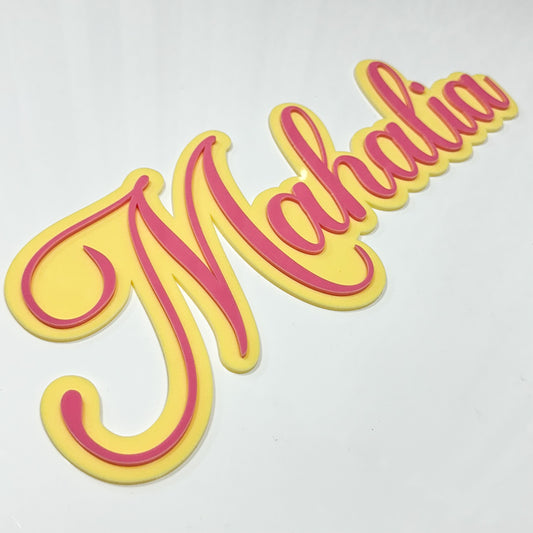 Double Layer Acrylic Name Sign