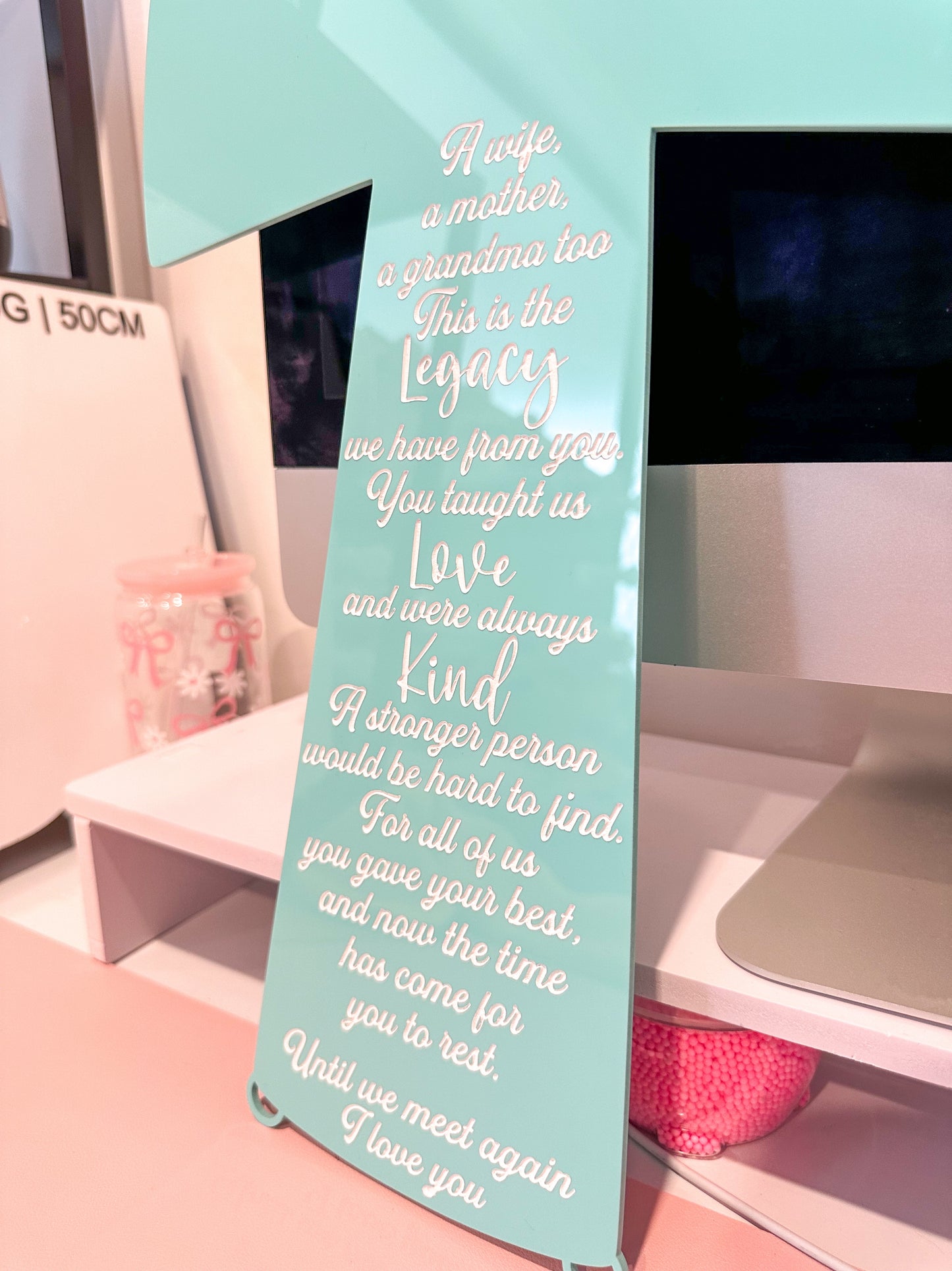 In Loving Memory Cross | Personalised Memorial Plaque