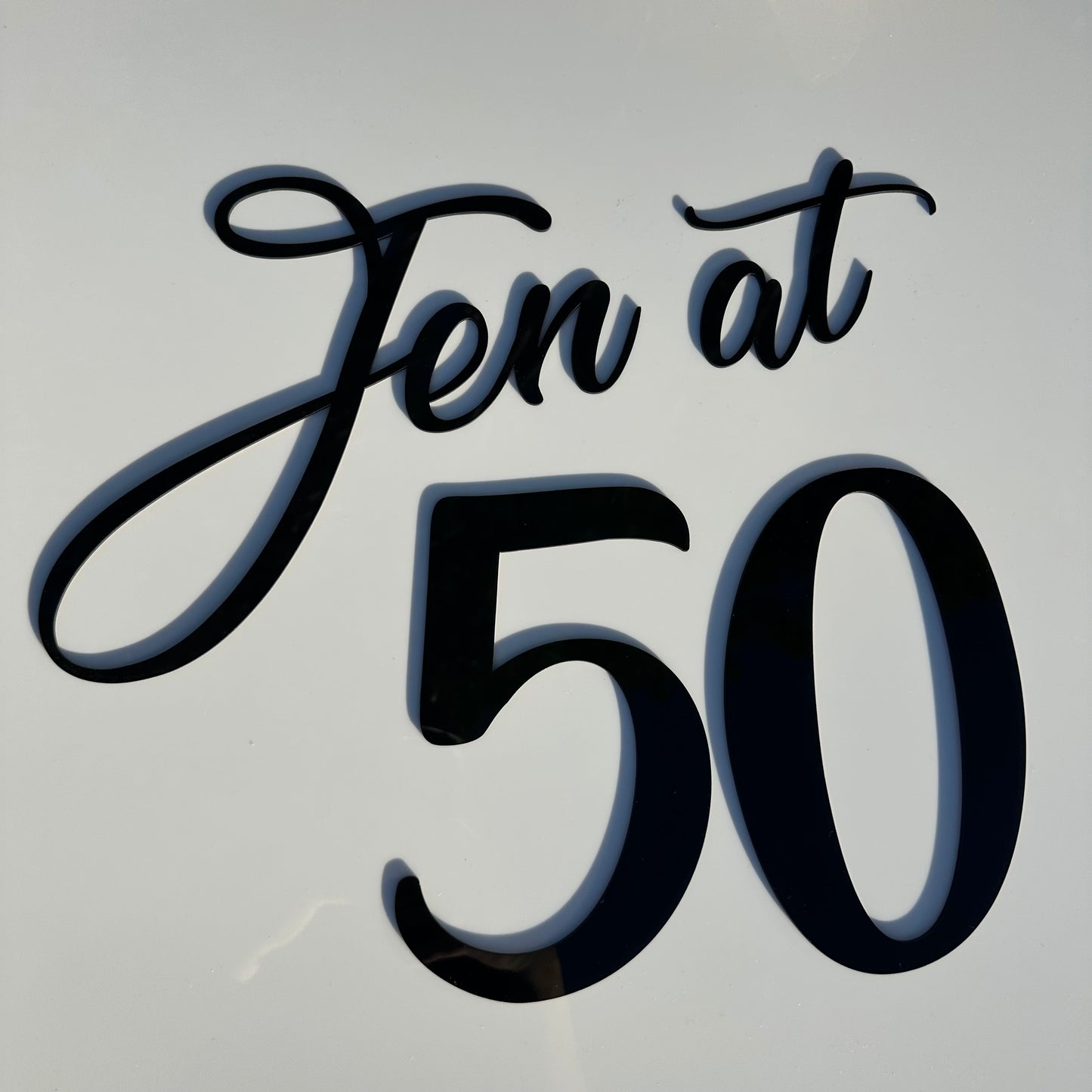 Single Layer Acrylic Name Sign