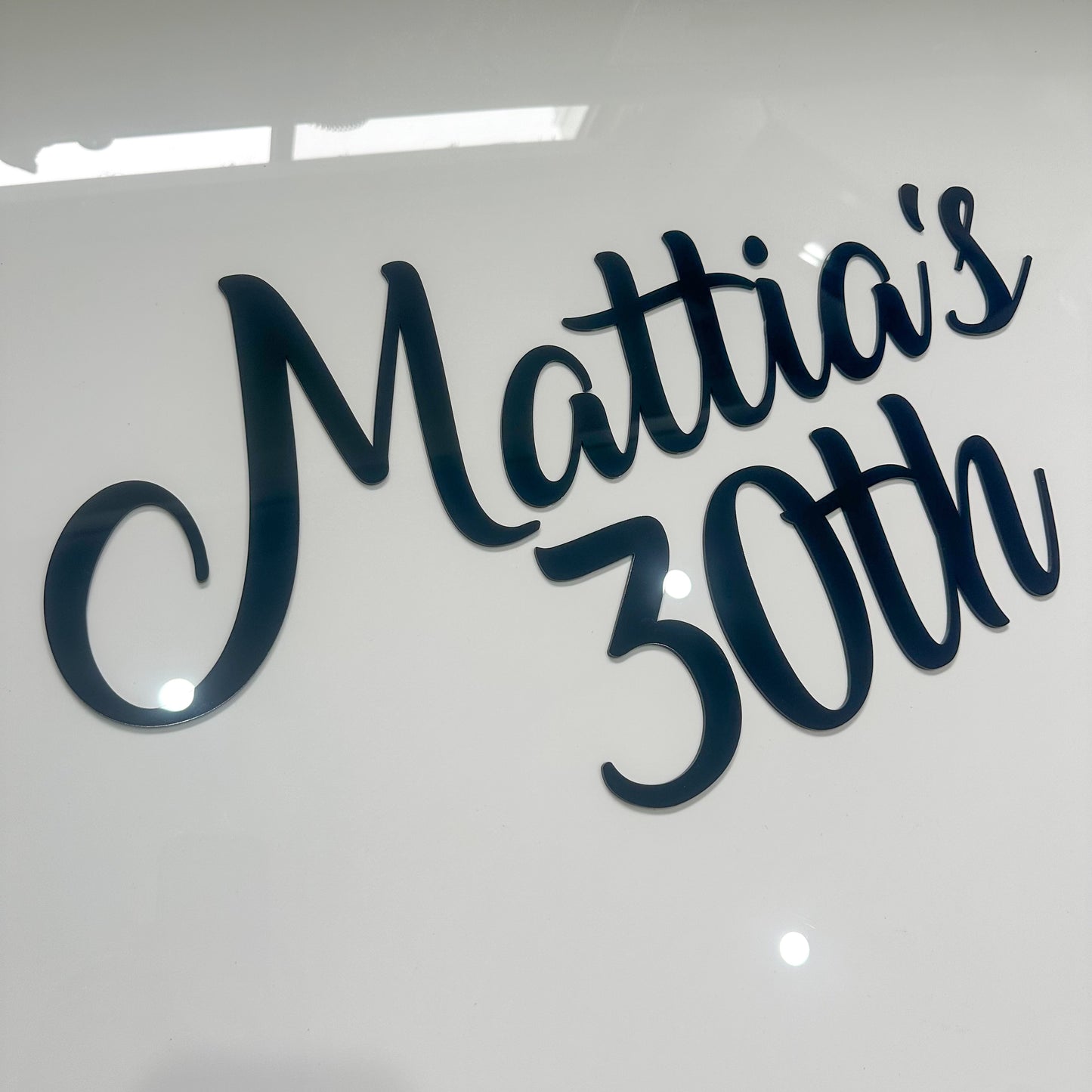 Single Layer Acrylic Name Sign