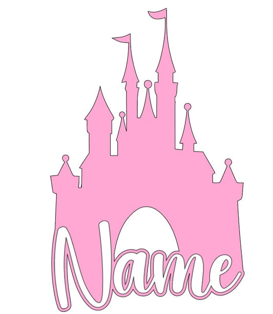 Personalised Royal Castle Name Sign | Acrylic Wall Art