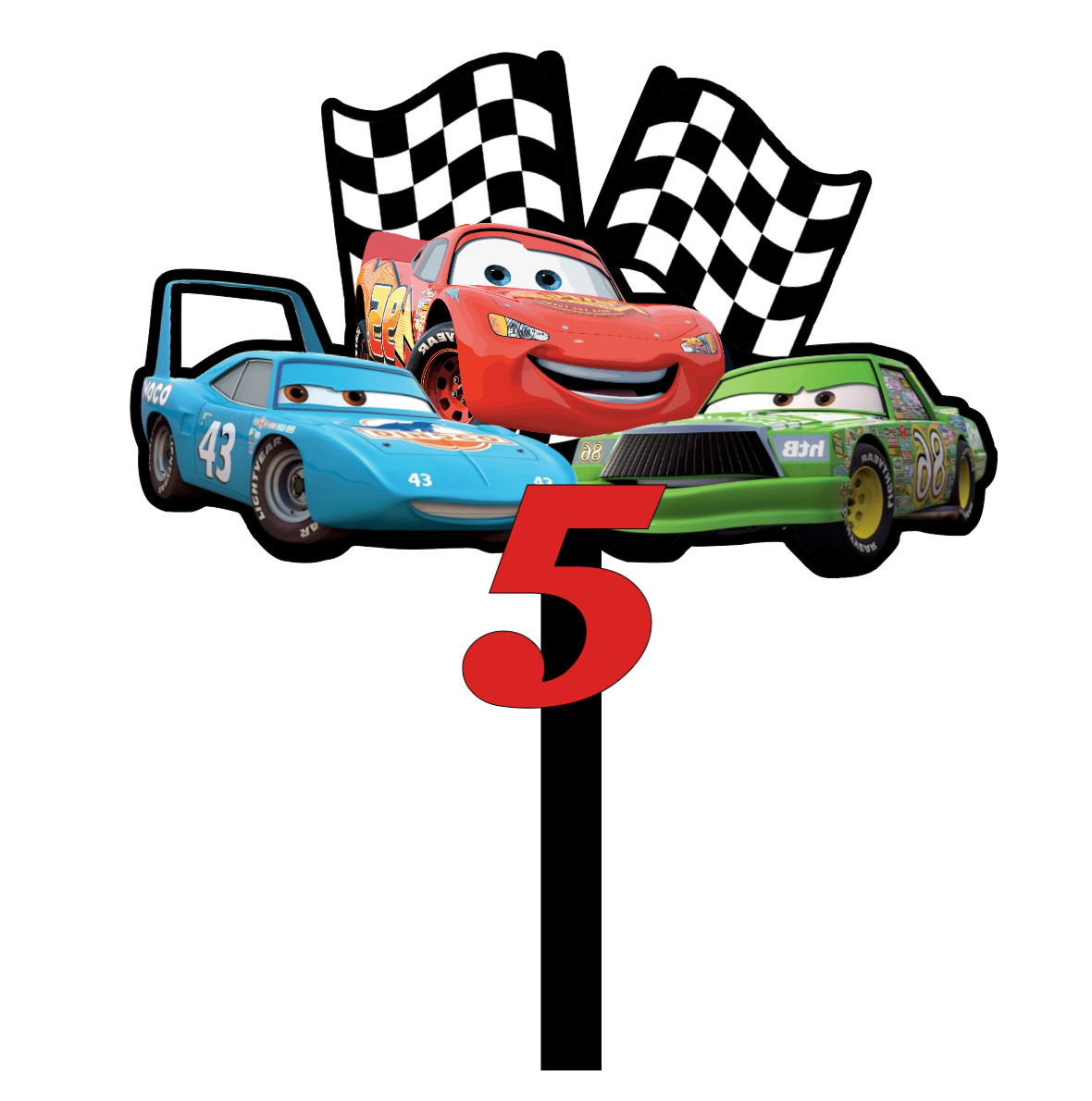 Cars - Chick Hicks Cake Topper Set