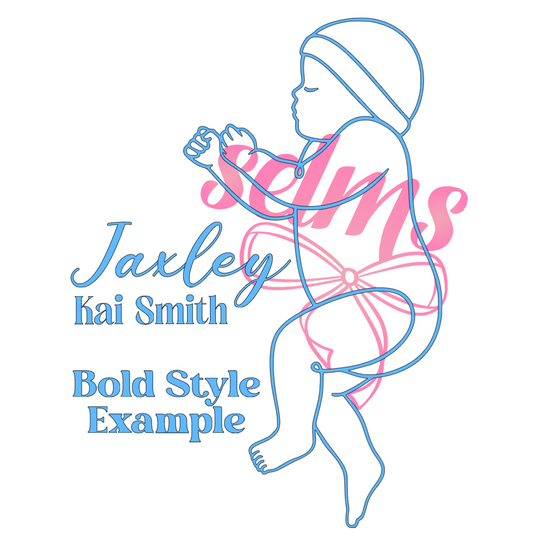 Personalised Life-Size Baby Birth Plaque | 1:1 Scaled Keepsake Wall Art